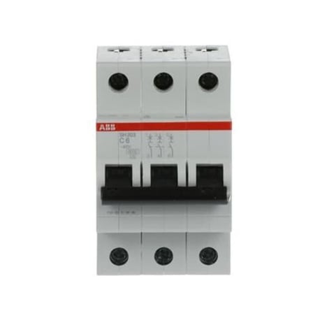 BREAKER RIEL ABB de 3 POLOS 3X6 SH203-C6 2CDS213001R0064