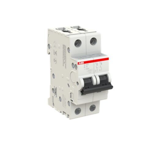  BREAKER RIEL ABB de 2 POLOS 2X4A S202-C4 2CDS252001R0044 