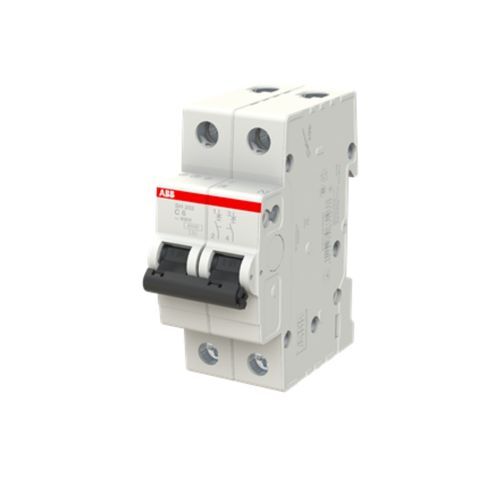  BREAKER RIEL ABB de 2 POLOS 2X6 SH202-C6 2CDS212001R0064 
