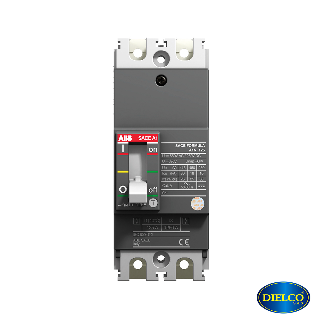  Breaker Industrial Fijo 2 Polos 20 Amp ABB Formula 