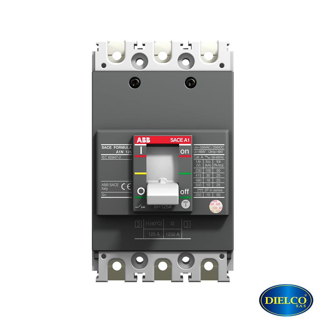  Breaker Industrial Fijo 3 Polos 20 Amp ABB Formula 